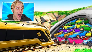 J'AI BLOQUÉ LE TRAIN DE FORTNITE !