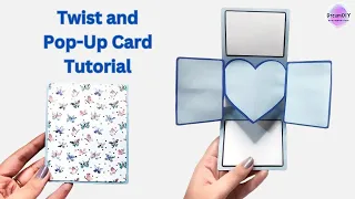 How to make Twist and Pop-Up Card🎨| Handmade Greeting Cards That WOW 😍#shorts #papercraft #diy