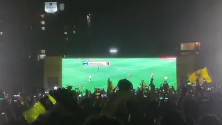 last minutes of KBFC and JFC .kochi fan fan park... ബ്ലാസ്റ്റേഴ്‌സ് ഫാൻസിന്റെ ആറാട്ട്