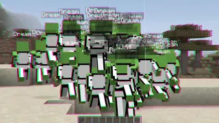 Minecraft Manhunt But 100 AI Dreams Hunt Us Down...