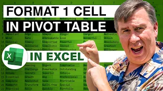 Excel - Unlock the Power of Excel: Personalize Pivot Table Cells - Episode 2232