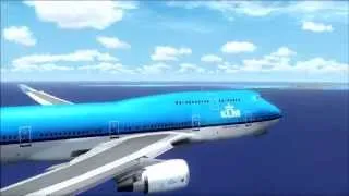 KLM Boeing 747-400 Landing at St. Maarten | FSX