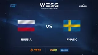 Russia vs fnatic, map 2 mirage, WESG 2017 CS:GO European Qualifier Finals