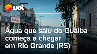 Rio Grande do Sul: Água que saiu do Guaíba começa a chegar em Rio Grande; veja vídeos