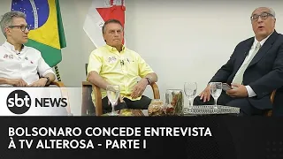 Bolsonaro concede entrevista exclusiva à TV Alterosa, afiliada do SBT - Parte I