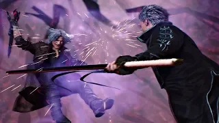 Devil May Cry 5 - Vergil Return & Fight vs Dante In Japanese Voices (DMC5 2019) Vergil Return JP