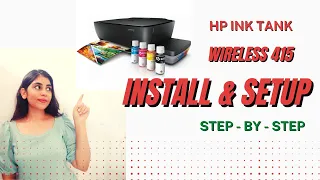 HP Ink Tank Wireless 415 Installing & Setup| Printer For Home & Office | Wi-Fi Printer