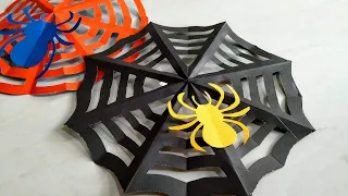 Aranha - Enfeite de porta para Halloween - Teia de Aranha