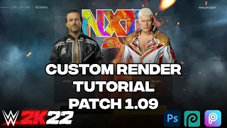 WWE 2K22: CUSTOM RENDERS SIZING TUTORIAL (NEW) PATCH 1.09