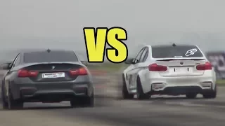 BMW M4 F82 vs BMW M3 F80 - RACE!