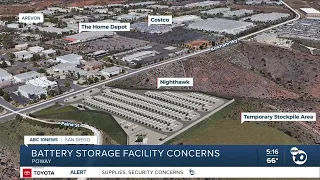 Concerns rise over lithium battery facility in Poway