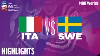 Italy vs. Sweden | Highlights | 2019 IIHF Ice Hockey World Championship