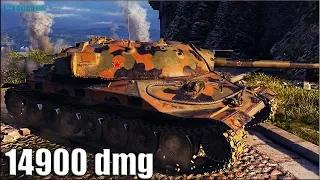 14900 dmg РЕКОРД по УРОНУ WOT на ИС 7 🌟 ЛАГАНУЛ СЕРВАК 🌟 World of Tanks