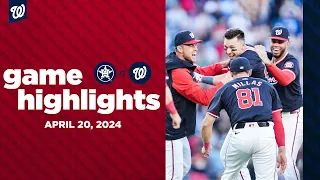 Astros vs. Nationals Game Highlights (4/20/24) | MLB Highlights