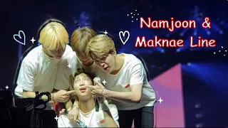 namjoon and his 3 annoying kids - NamjoonXMaknaeLine