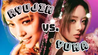 Ryujin Vs. Yuna | Who danced "Mafia in the morning" the better? | ITZY