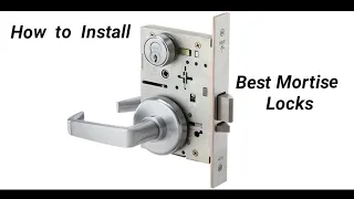 installing a mortise lock