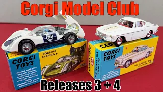 Corgi Model Club - Part 2 - The Saints Volvo P1800 #258 + Porsche Carrera #330