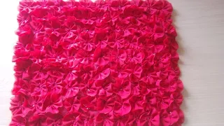 ##papocha ## doormat  making ## from old saree