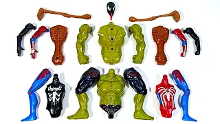 Merakit Mainan Hulk Smash vs Spiderman vs Siren Head vs Venom Miles Morales Toys Story