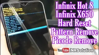 infinix Hot 8 X650 X650C Hard Reset Remove Pincode And Pattern