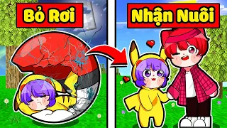 NABEE EM BÉ PIKACHU BỊ BỎ RƠI ĐƯỢC HACHI NHẬN NUÔI TRONG MINECRAFT*NABEE EM BÉ PIKACHU 👶⚡