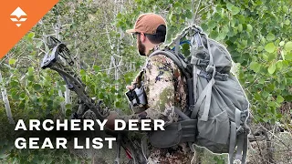 Bryan Campos's 2023 Archery Deer Gear List