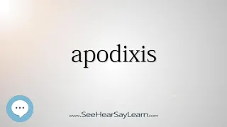 apodixis (Every English Word Pronounced) 📕🔊🗣️😎✅