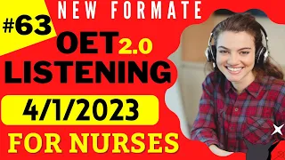 OET Listening Sample For Nurses - Test 63 - OET Listening  practice test 2.0 nurses exam online 2022