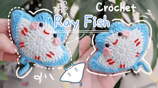 Crochet STINGRAY FISH | Crochet RAY FISH | Crochet FISH | Móc len CÁ ĐUỐI | Lem'n Do