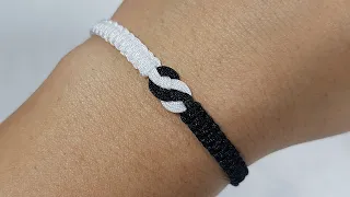 DIY Pulsera YIN YANG fácil | Easy Bracelet | Pulseras de moda ✔️