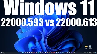 Тест производительности Windows 11 22000.593 vs 22000.613