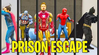 AVENGERS ESCAPE FROM PRISON IN A SECRET TUNNEL IN GTA 5