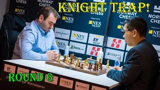 KNIGHT TRAP!! Shakhriyar Mamedyarov vs Wesley So || Norway Chess 2023 - R6