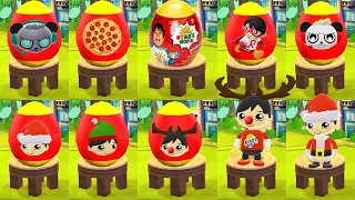 Tag with Ryan Christmas Update Mystery Surprise Egg All Characters Unlocked All Costumes Santa Elf