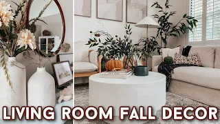 FALL LIVING ROOM MAKEOVER | ENTRYWAY & LIVING ROOM FALL DECORATING IDEAS | 2023 FALL DECORATE W/ ME