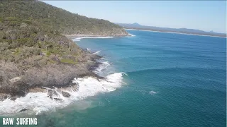 Waves for everyone at Tea Tree Bay Noosa RAW SURFING (NO Sound)