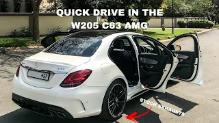 Drive in the 2015 Mercedes Benz C63 AMG *PURE SOUND* (Exhaust, Revs, Up and Down Shifts)