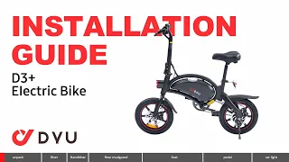 DYU D3+ electric bike assembly guide