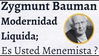 Zygmunt Bauman Modernidad Liquida