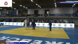 90 kg Иванов В Строков В 09 11 2021 Т4 Первенство России по дзюдо до 18 лет, ИЖЕВСК