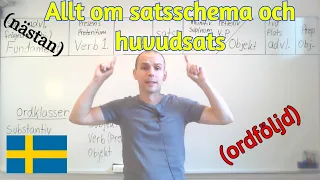 Allt om satsschema och huvudsats (nästan allt) SFI