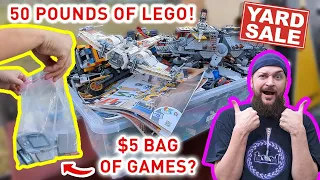 CRAZY Garage Sale Game & Toy Finds! N64, Game Boy, LEGO