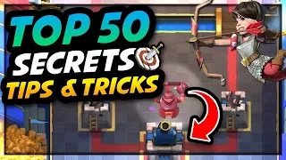 Clash Royale - TOP 50 AMAZING Strategy, Secrets, Tips & Tricks!