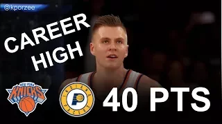 Kristaps Porzingis Full Highlights 2017.11.05 vs Pacers - 40 Pts, 8 Reb, 6 Blk