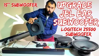 Upgrade JBL BAR SUBWOOFER with Logitech Z5500 Subwoofer and 15 subwoofer! Upgrade JBL BAR 1300, 2.1