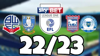 1-24 LEAGUE ONE PREDICTIONS 22/23