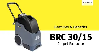 BRC 30/15 Carpet Extractor Features and Benefits