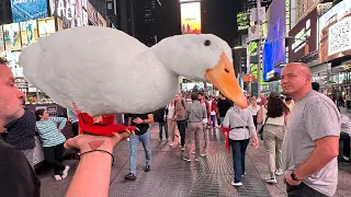 I took my duck to Time Square
