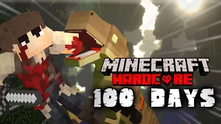 I Survived 100 DAYS In Jurassic World Minecraft Hardcore